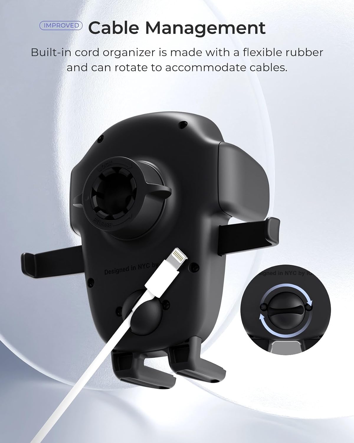 Detalle de iOttie Easy One Touch Advanced Air Vent Car Phone Mount (Universal) for iPhone, Samsung, and more