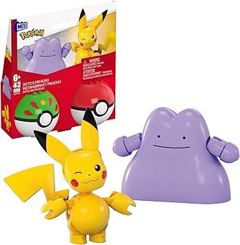 Detalle de MEGA Pokémon Set de Construcción con Pikachu y Ditto