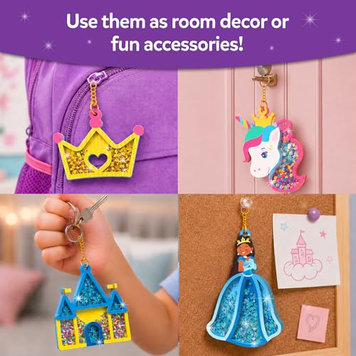 Detalle de Skillmatics Shake-its – Unicorns & Princesses, Glitter Art, Paper Craft Kit