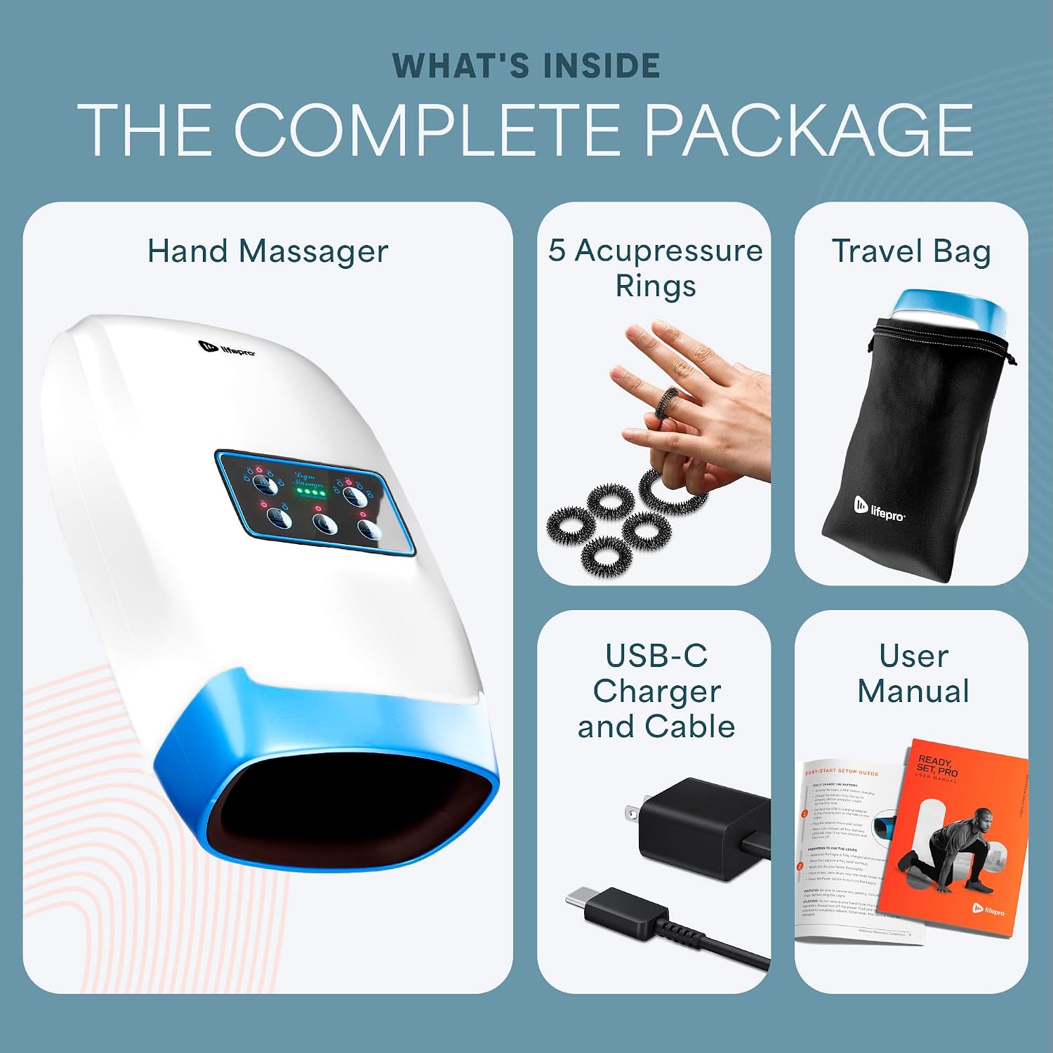 Detalle de Lifepro Hand Massager