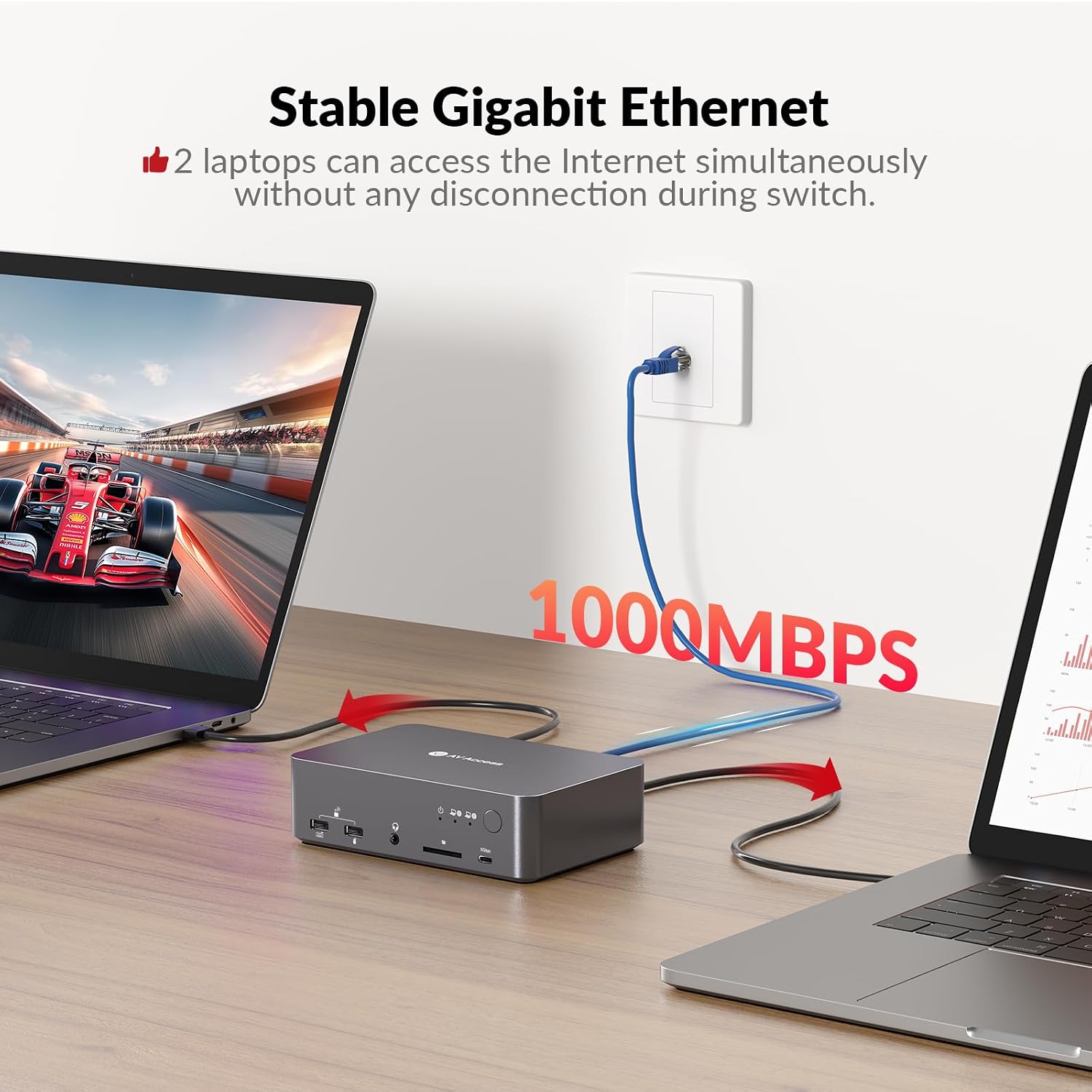 Thumbnail 4 de AV Access KVM Switch Dock 4K, 60W PD