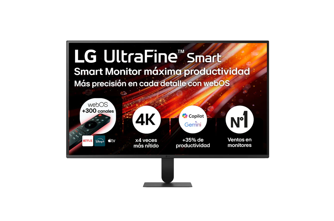 Detalle de LG Smart Monitor Ultrafine 31,5'' (32U701SB-B): webOS, UHD y VA para todo en un solo lugar