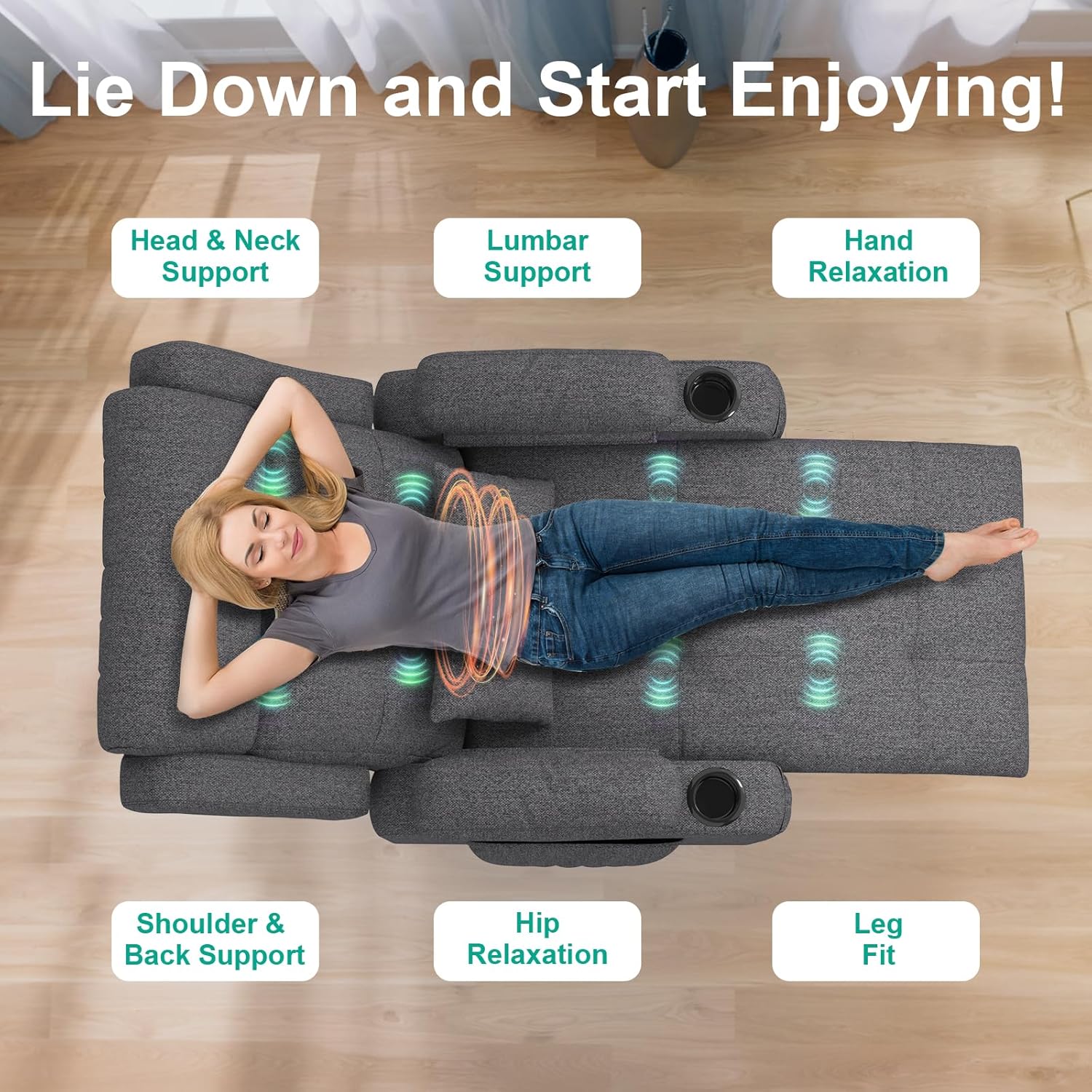 Thumbnail 1 de SQUEBILIFE Relaxsessel 8‑Punkt Massage