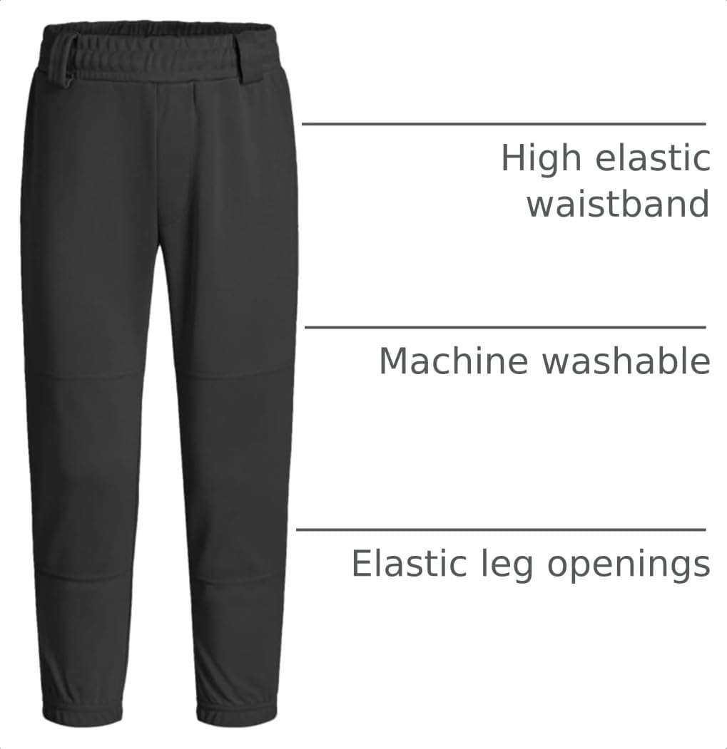 Detalle 2 de QBK Kids Baseball Pants, 100% Polyester