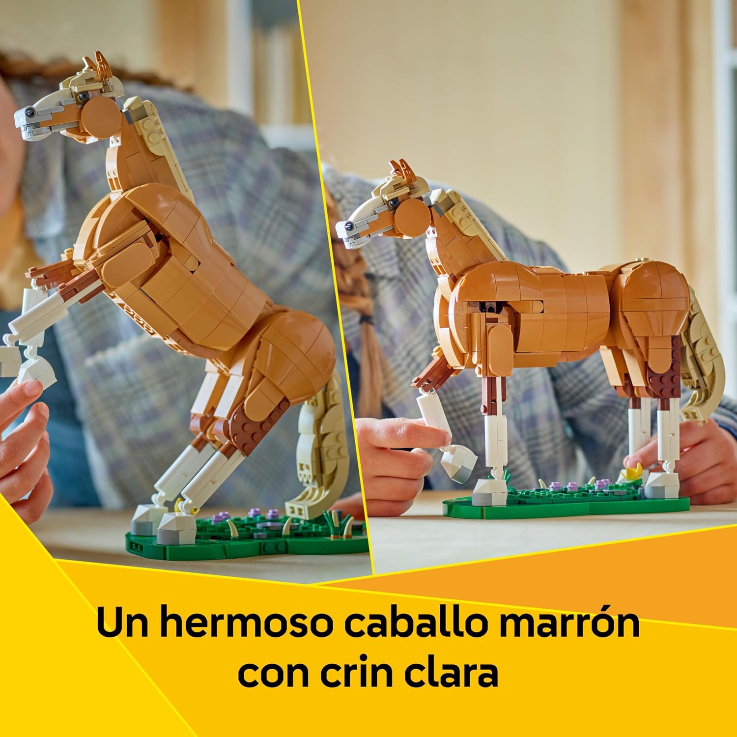 Detalle de LEGO Creator 31166 Caballo Noble 3en1