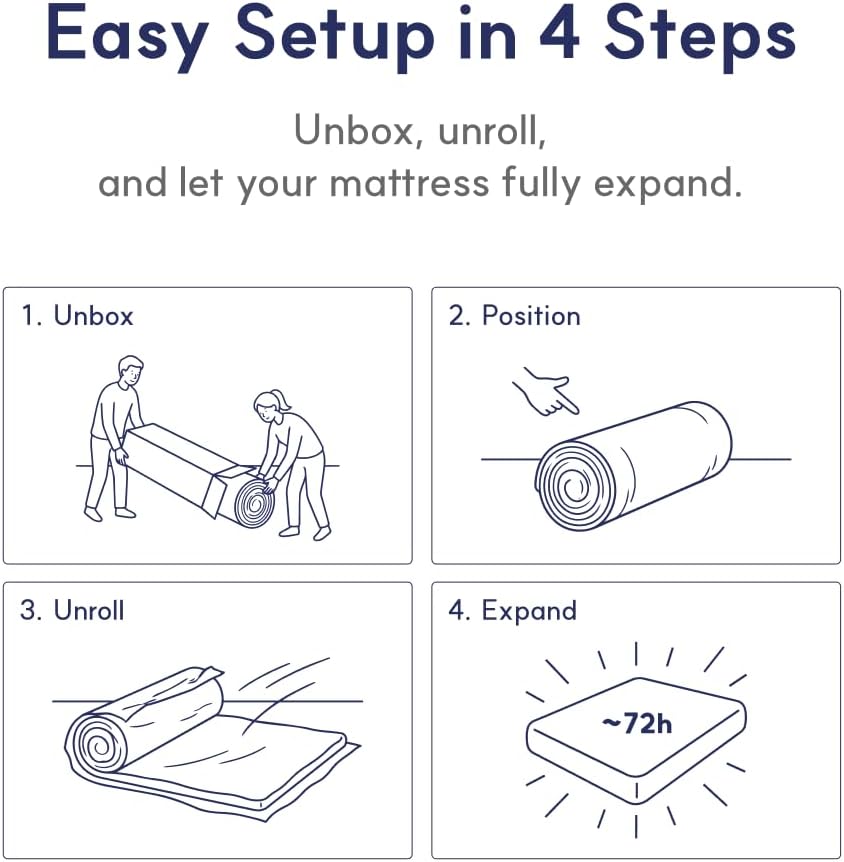 Thumbnail 5 de LIFEMENT E-MT-MEM-12-F-03 12-Inch Full Memory Foam Mattress