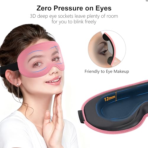 Thumbnail 2 de Gritin 100% Blackout Sleep Mask with Zero Eye Pressure – Breathable, Adjustable, Includes Earplugs