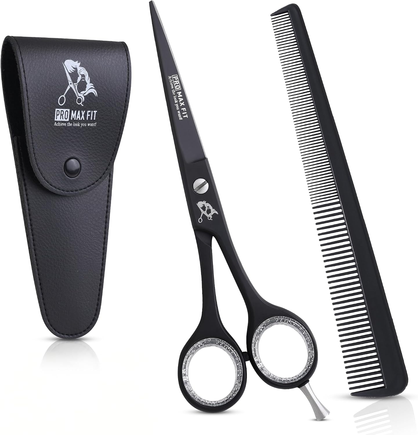 Thumbnail 1 de PromaxFit Hairdressing Scissors – 6.5in Barber Scissors with Adjustable Screws