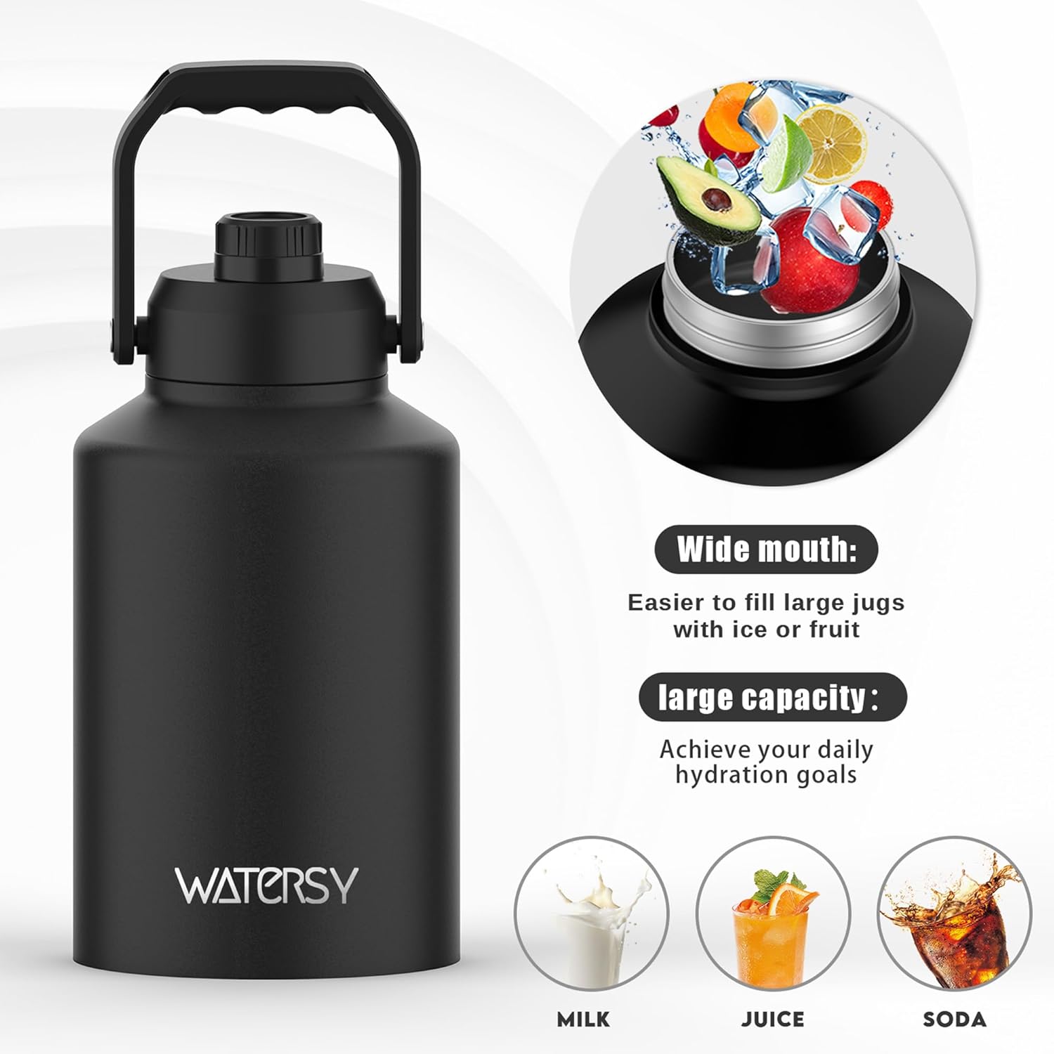 Thumbnail 4 de Watersy 1-Gallon Insulated Water Bottle ⚡