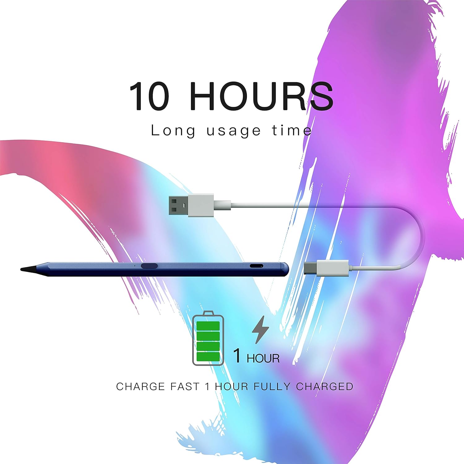 Thumbnail 6 de Stylet Pen pour iPad (2018-2024) avec inclinaison, rejet de la paume et adsorption magnétique