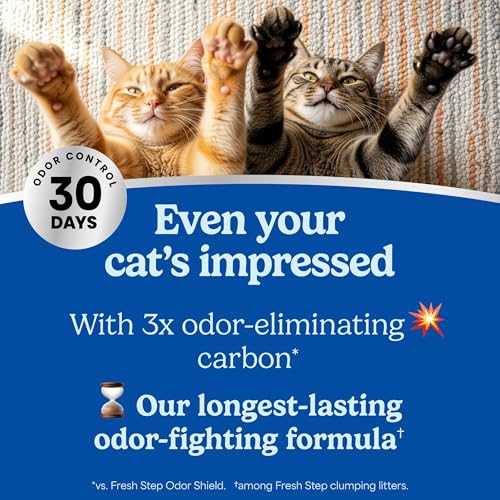 Detalle de Fresh Step Advanced Heavy Duty Multi-Cat Clumping Litter (17.5 lb) — Febreze Freshness