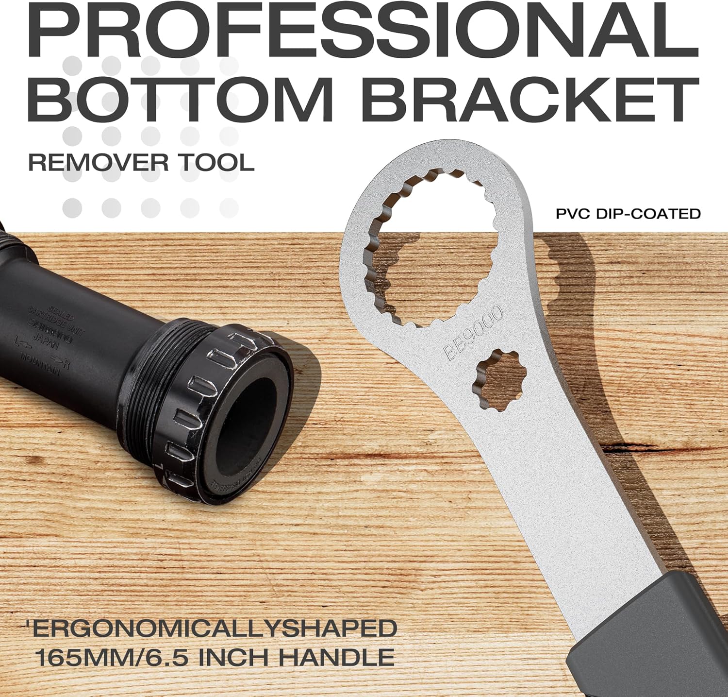 Thumbnail 3 de GEWAGE Attrezzo per bicicletta Centerlock: chiave a pedale multiuso, compatibile con Hollowtech II e BB diverse