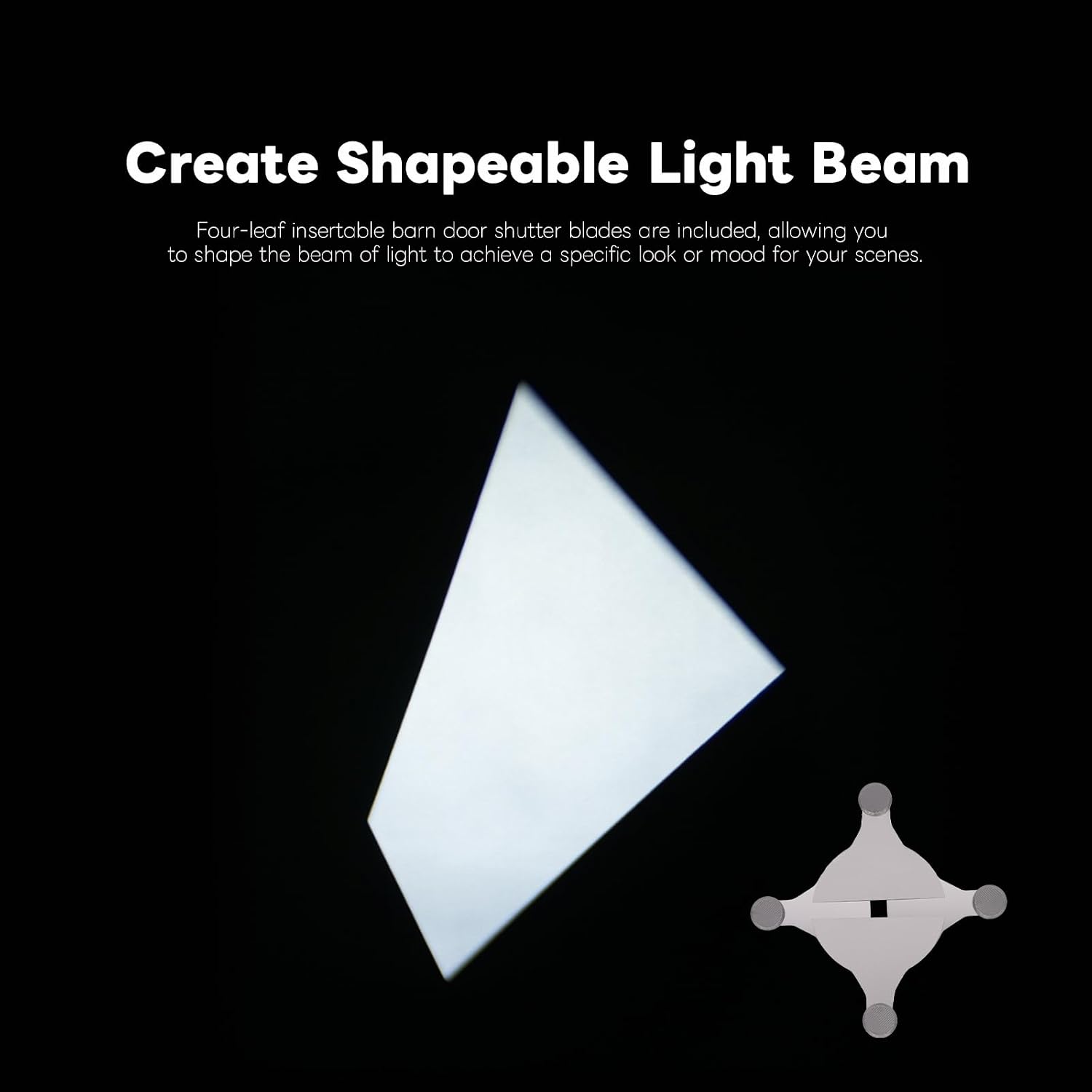 Thumbnail 6 de Bowens Mount Snoot Spotlight Gobo Projector with 4-Leaf Barndoor and 30 Gobos