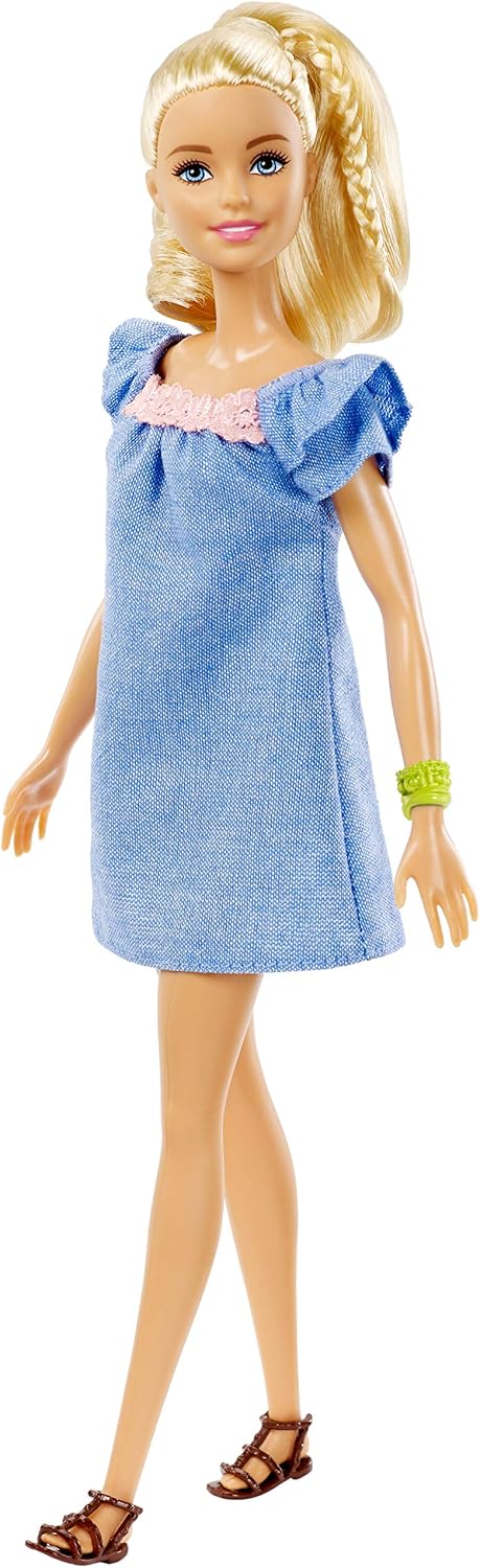 Detalle 1 de Barbie Fashionistas Doll 99 FRY79 with Two Outfits and Fashion Accessories