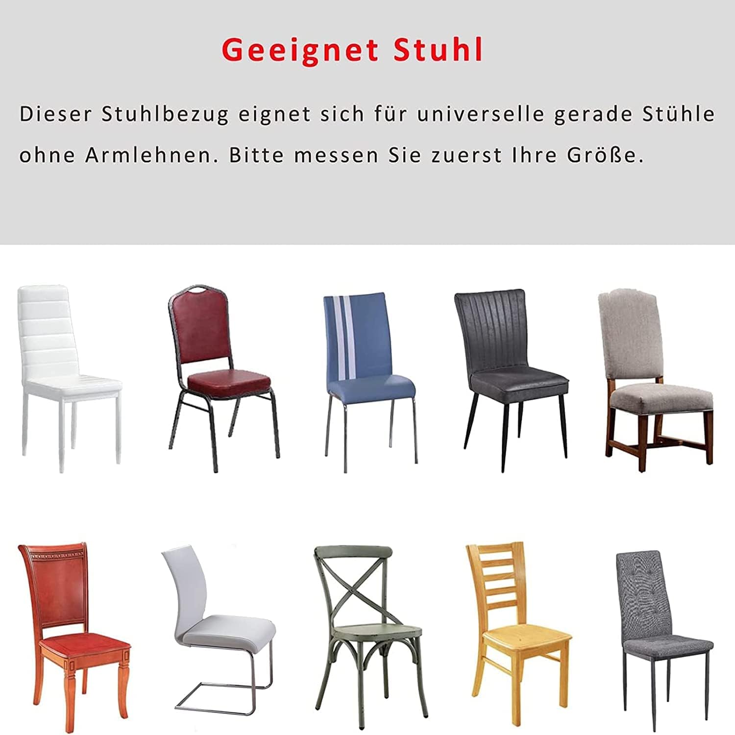 Thumbnail 6 de MOLVCE Stuhlhussen 6er Set