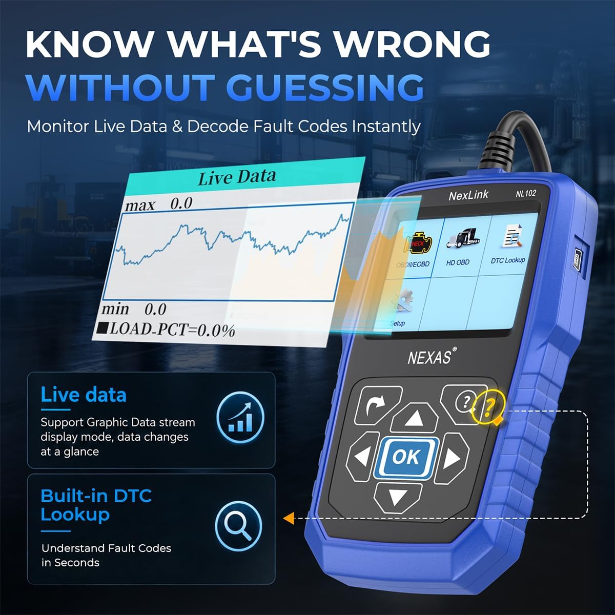 Thumbnail 6 de NEXAS NL102 Heavy Duty Truck Scanner 2-in-1