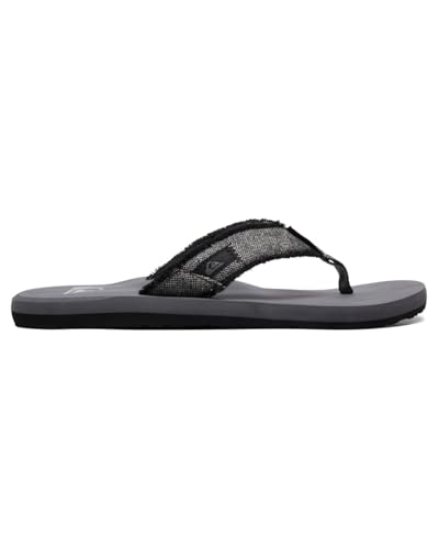 Thumbnail 1 de Quiksilver Monkey Abyss: sandalia de hombre en gris, sujeción con correa de tobillo y planta plana