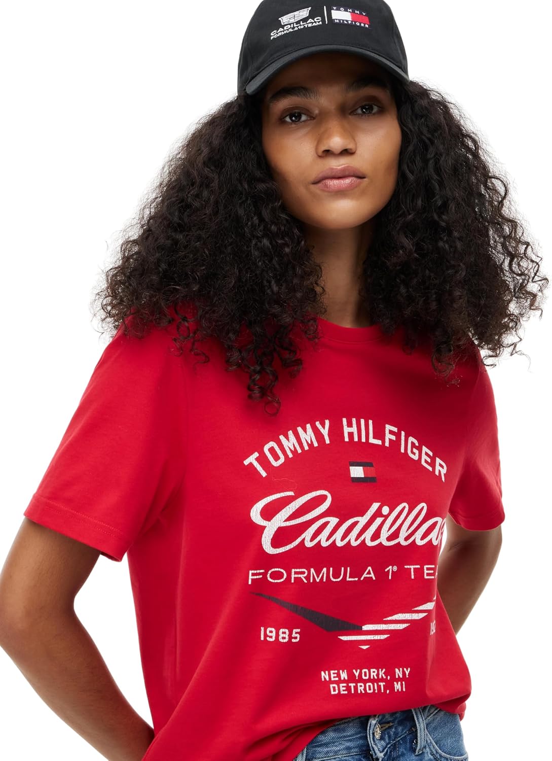 Detalle de Tommy Hilfiger Unisex Th X Cf1 Varsity Graphic Tee Mn0mn00097