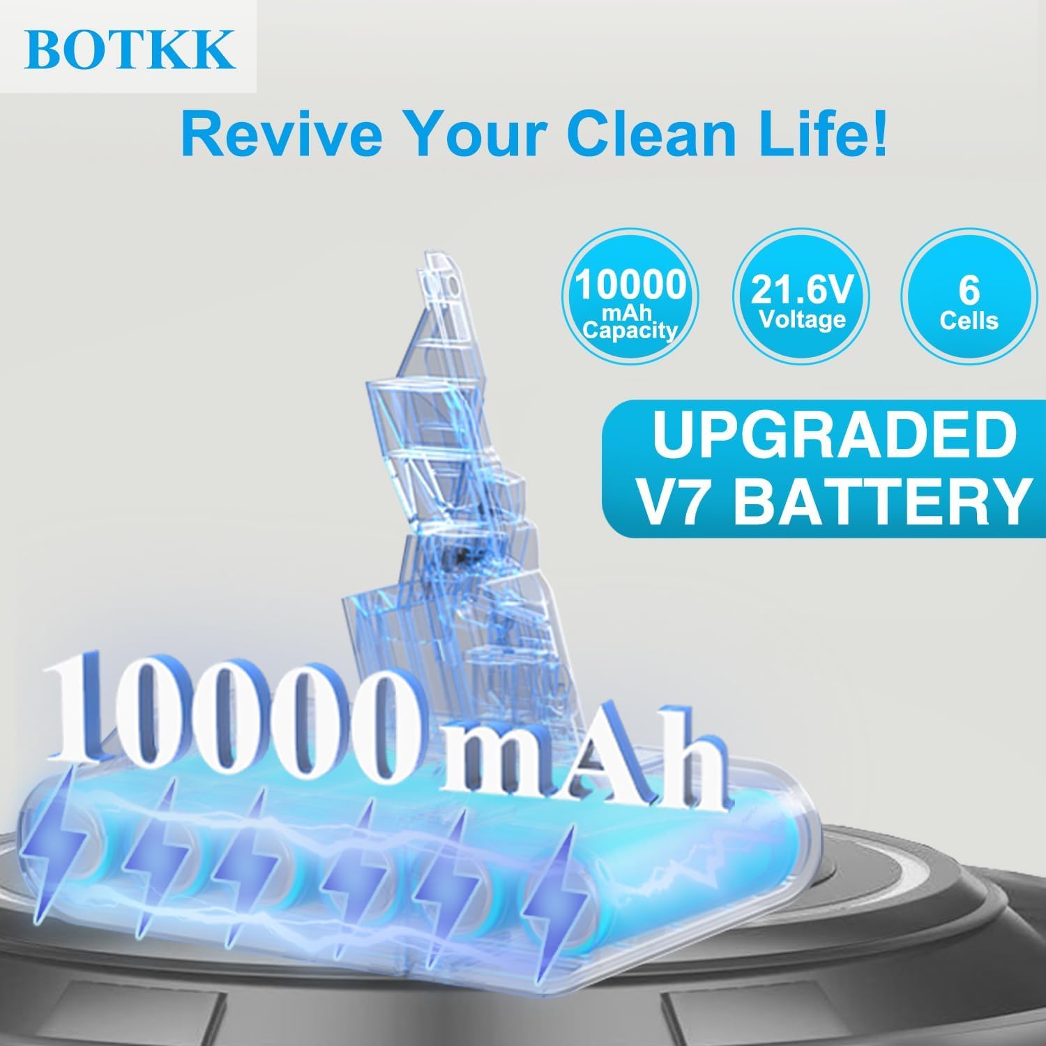 Thumbnail 1 de BOTKK KB440-03H V7 Replacement Battery, 10,000mAh, 21.6V Li-ion