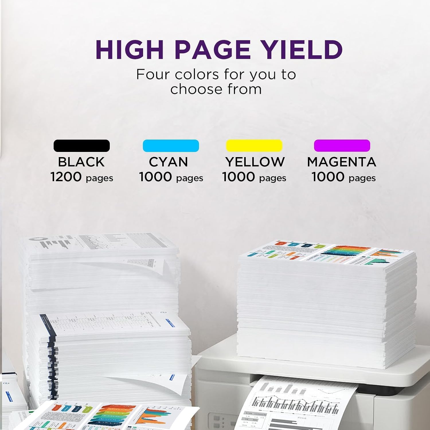Detalle de Timink 910XL Remanufactured Ink Cartridges, 4-Pack for HP OfficeJet