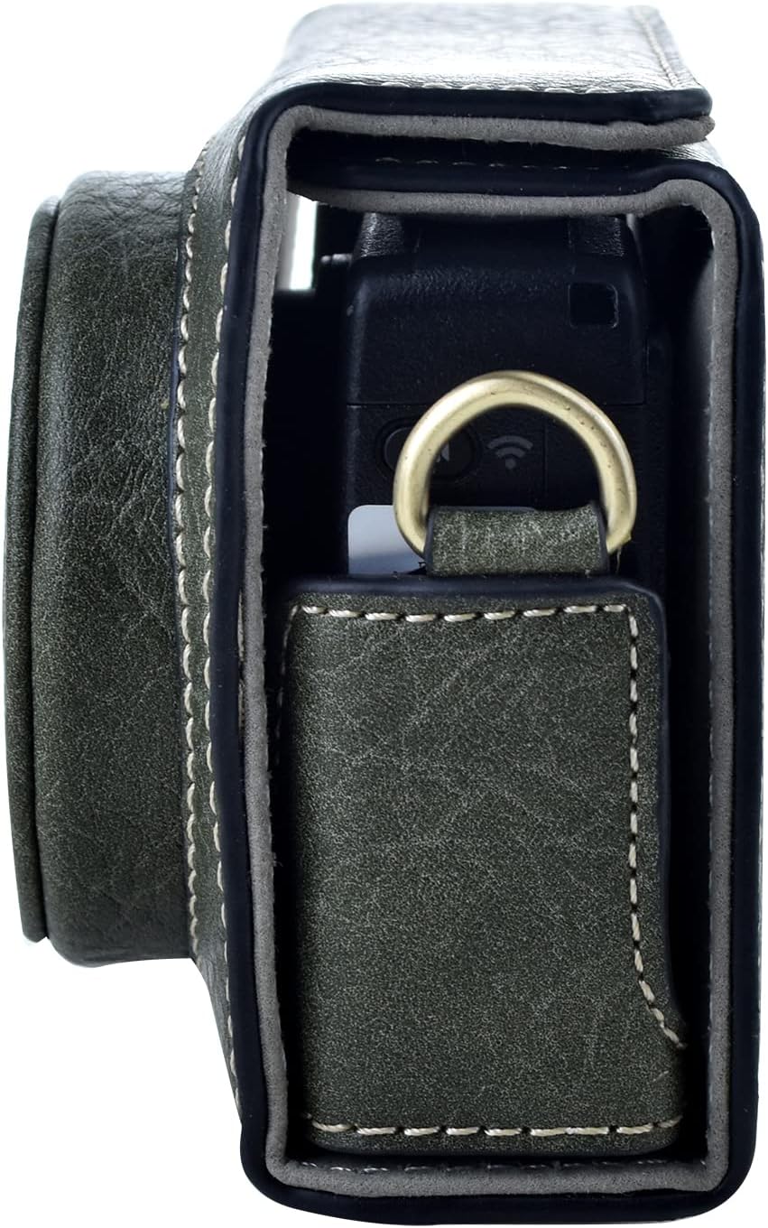Thumbnail 3 de Rieibi GR IV/GR III/GR IIIx Tasche aus Vintage-VPU-Leder – Kameratasche mit Schultergurt (Grün)