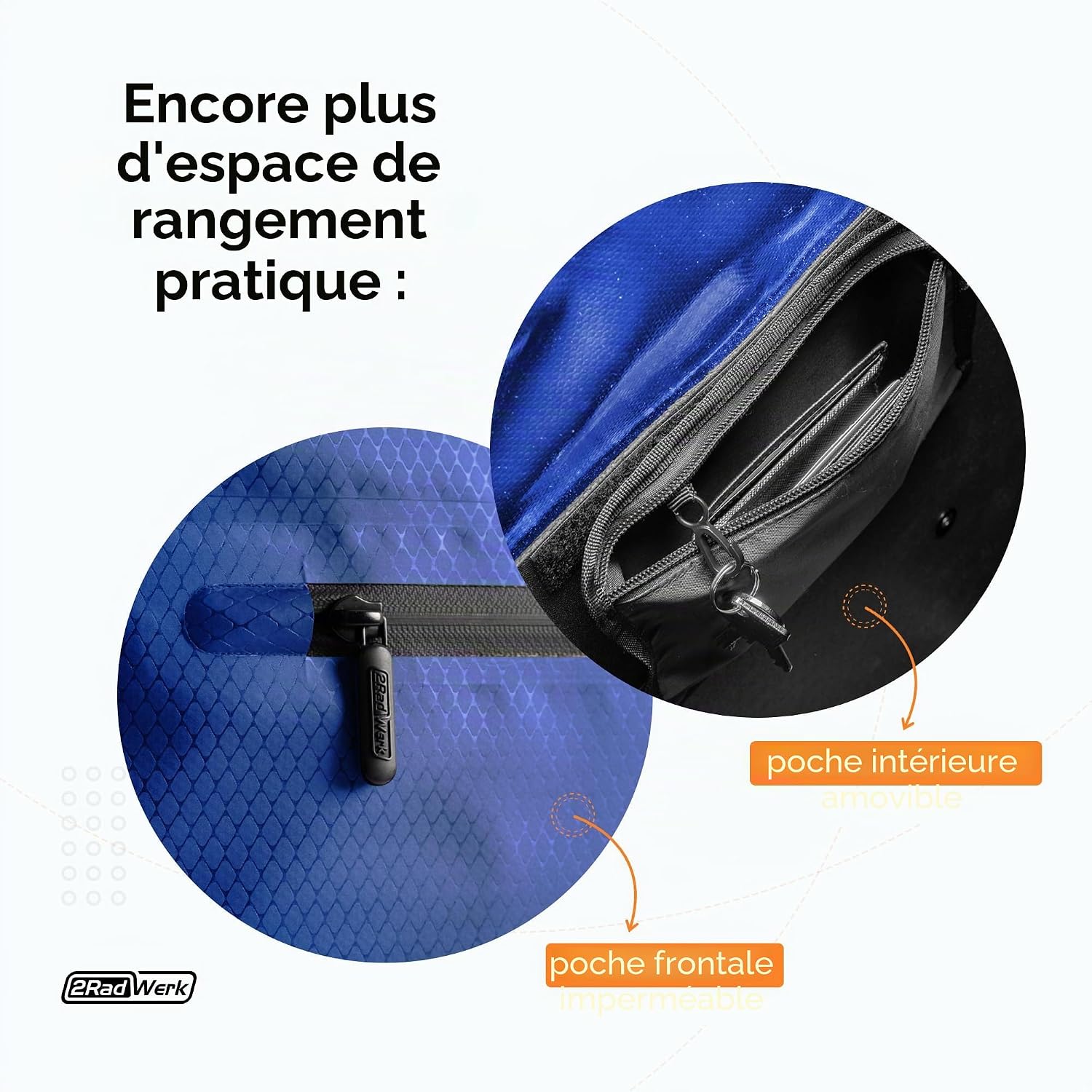 Detalle 2 de 2Radwerk Sacoche de vélo: Sacoche imperméable et polyvalente pour porte-bagages