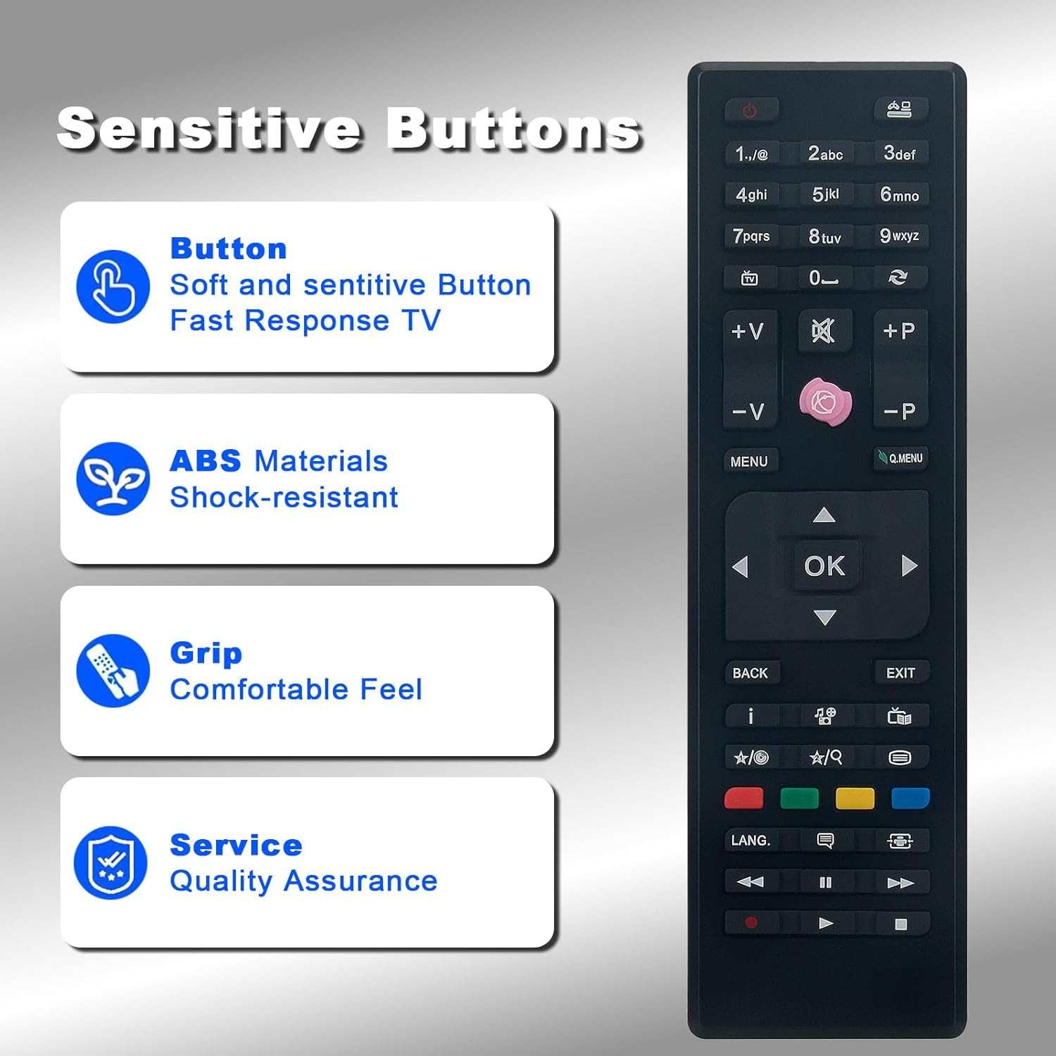 Detalle 2 de VINABTY RC4870 replacement remote for Bush TV