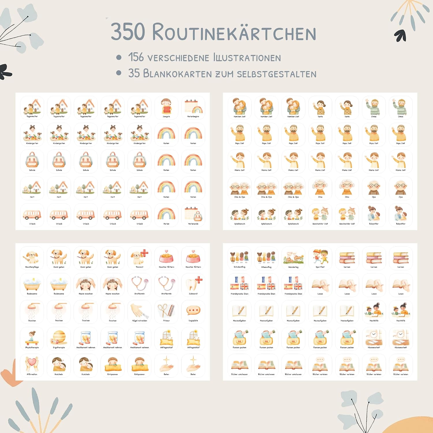 Detalle 1 de JEKA Wochenplaner Kinder mit Klettpunkten