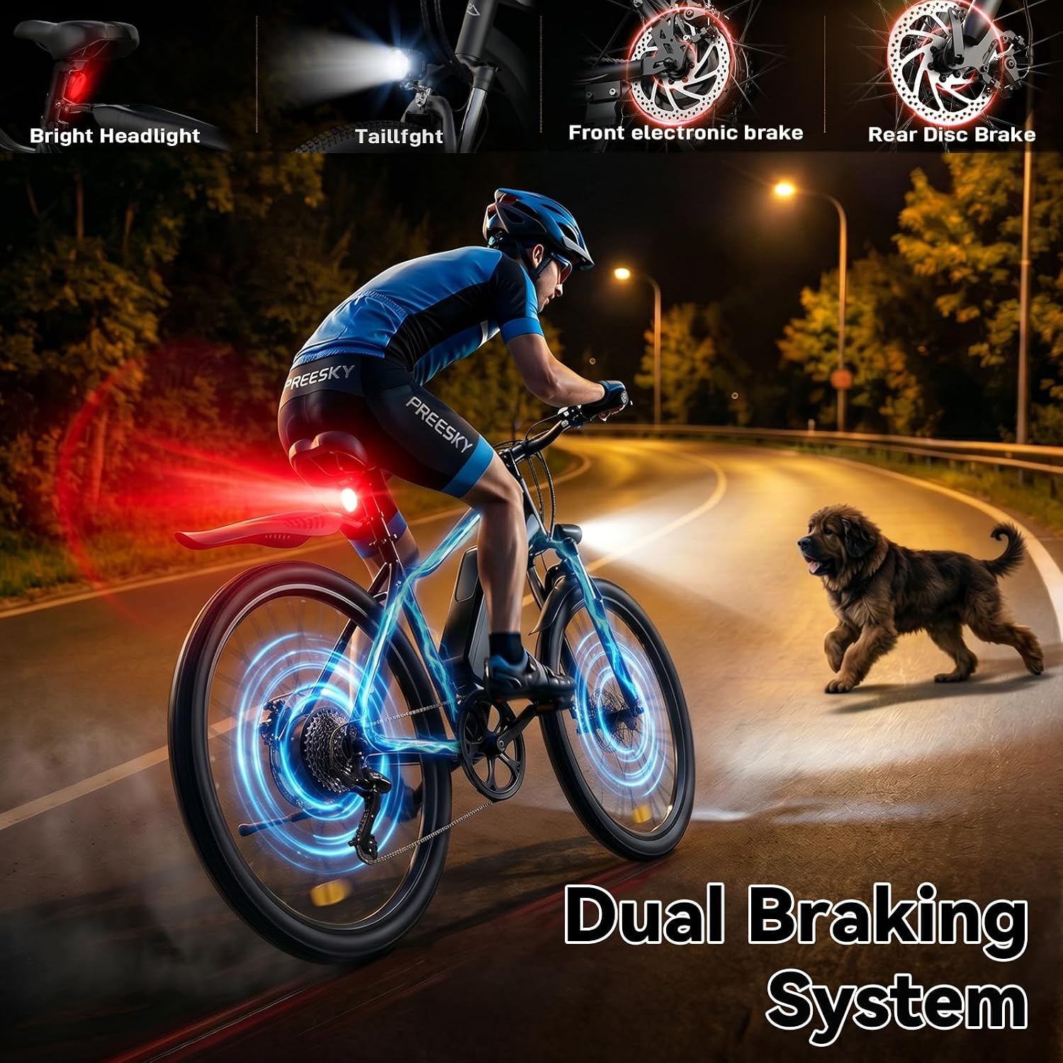 Thumbnail 3 de RNNSNN Electric Mountain Bike with 1500W Peak Motor and 36V Battery