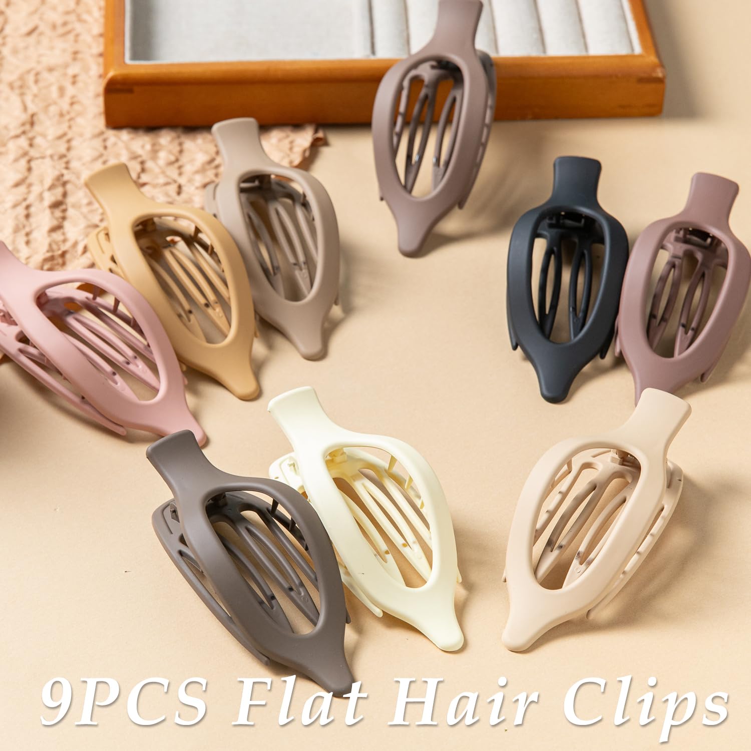 Detalle 2 de Flat Hair Clips 4.7 Inch Matte Set 🎀