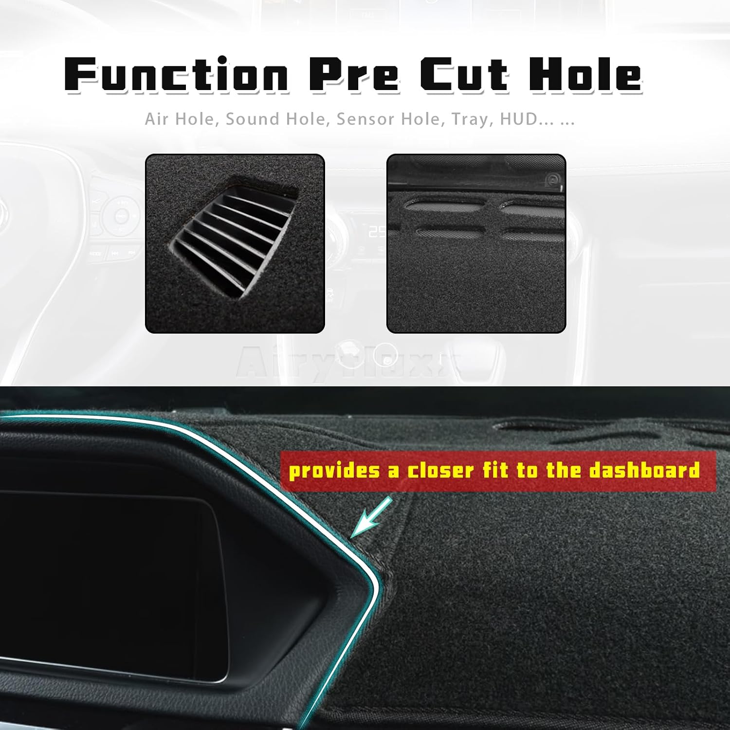 Detalle de Airyfluxx Dashboard Cover for Ford Escape 2020–2024