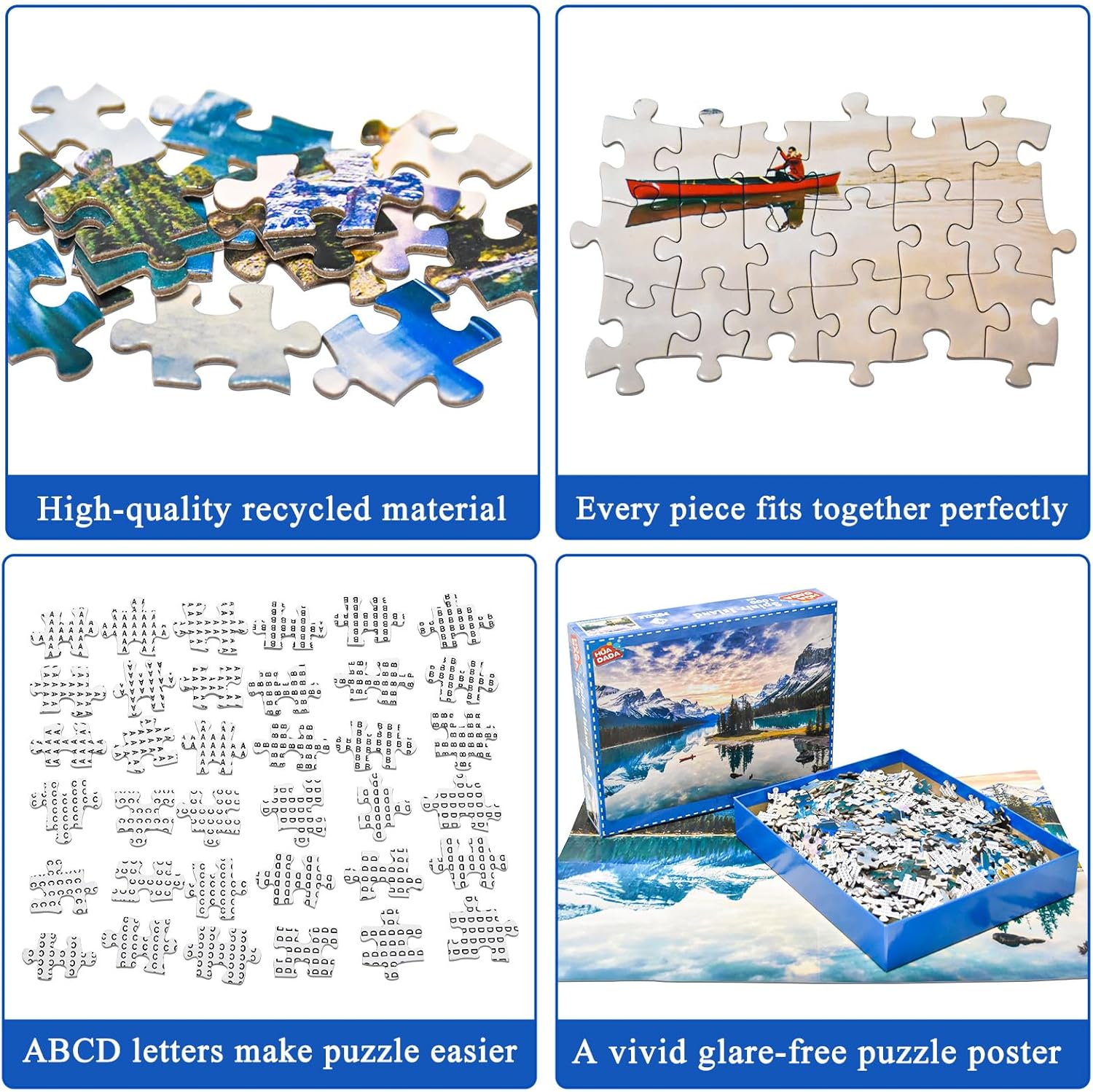 Thumbnail 1 de Spirit Island 1000 Piece Jigsaw Puzzle for Adults – Maligne Lake, Jasper National Park