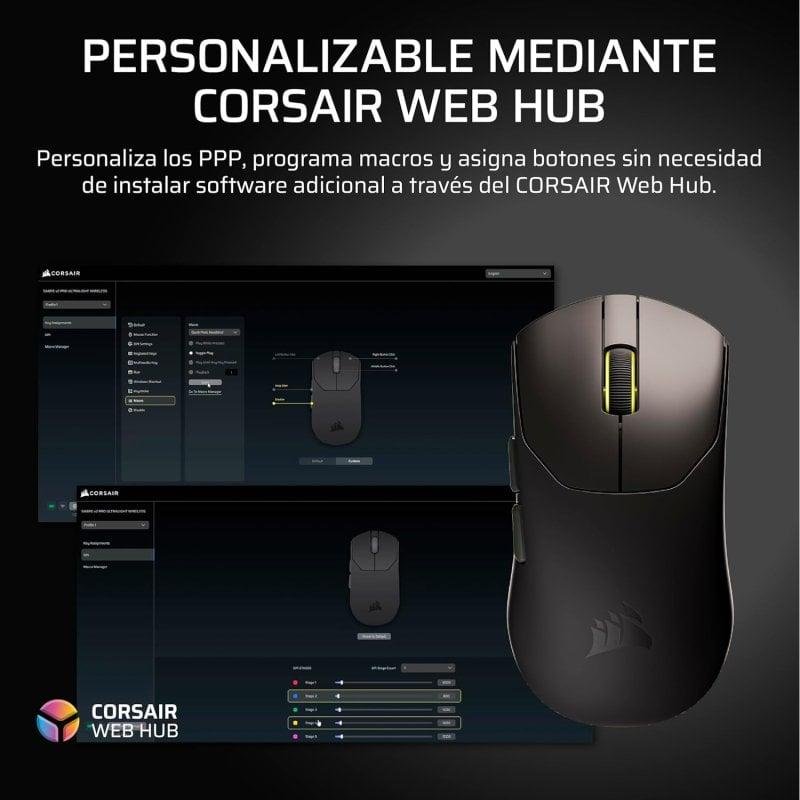 Thumbnail 2 de Ratón Corsair Sabre v2 Pro Ultralight Wireless 33000DPI 8000Hz – 36 g