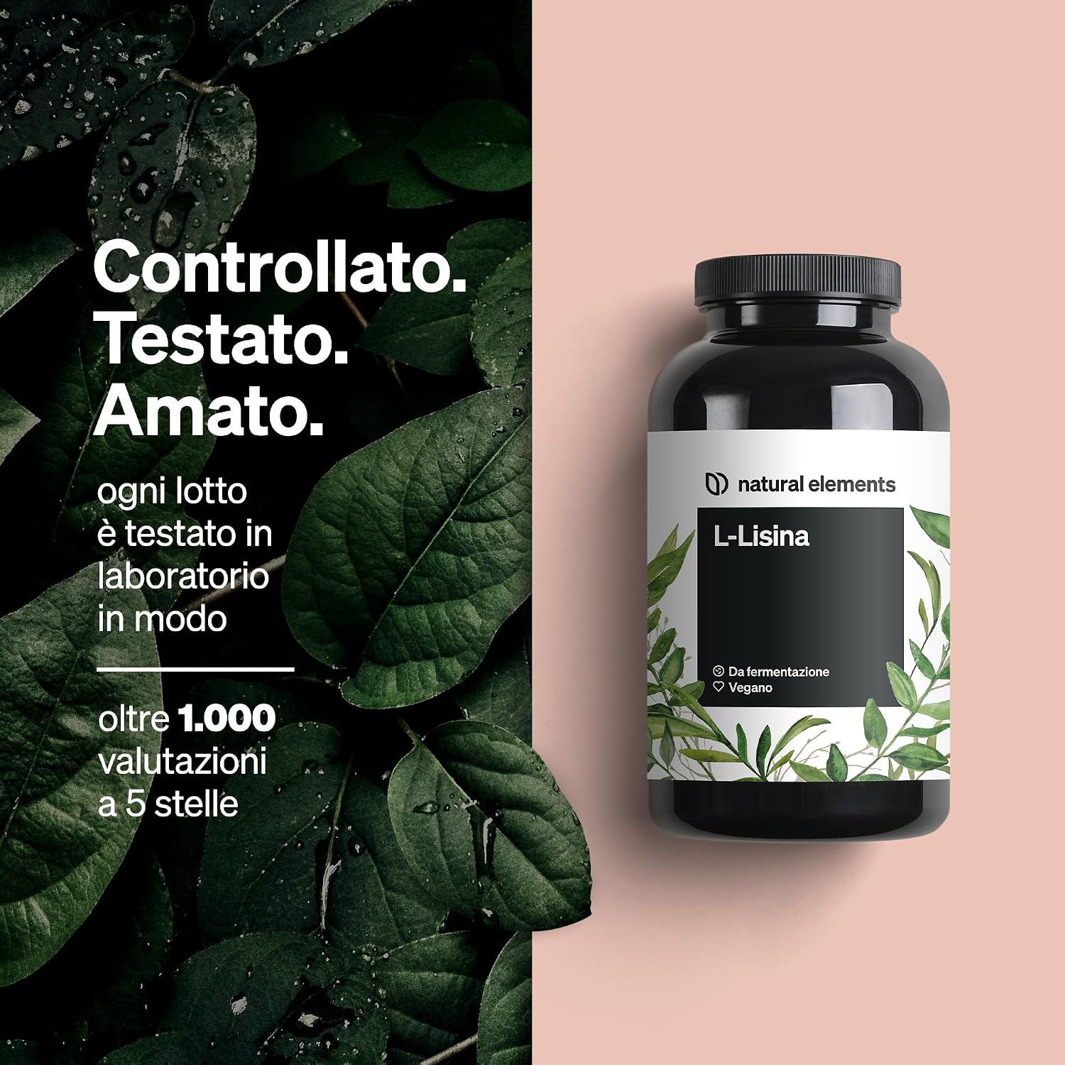Thumbnail 3 de L-Lisina 365 capsule 1.000 mg integratore vegano 💊