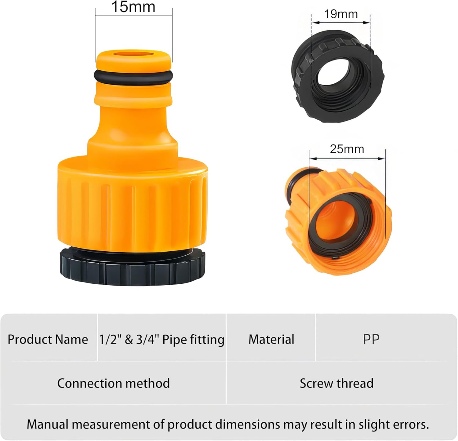 Thumbnail 3 de XCZYN Garden Hose Connectors Fitting Set (quick-connect) for 1/2 & 3/4 inch taps