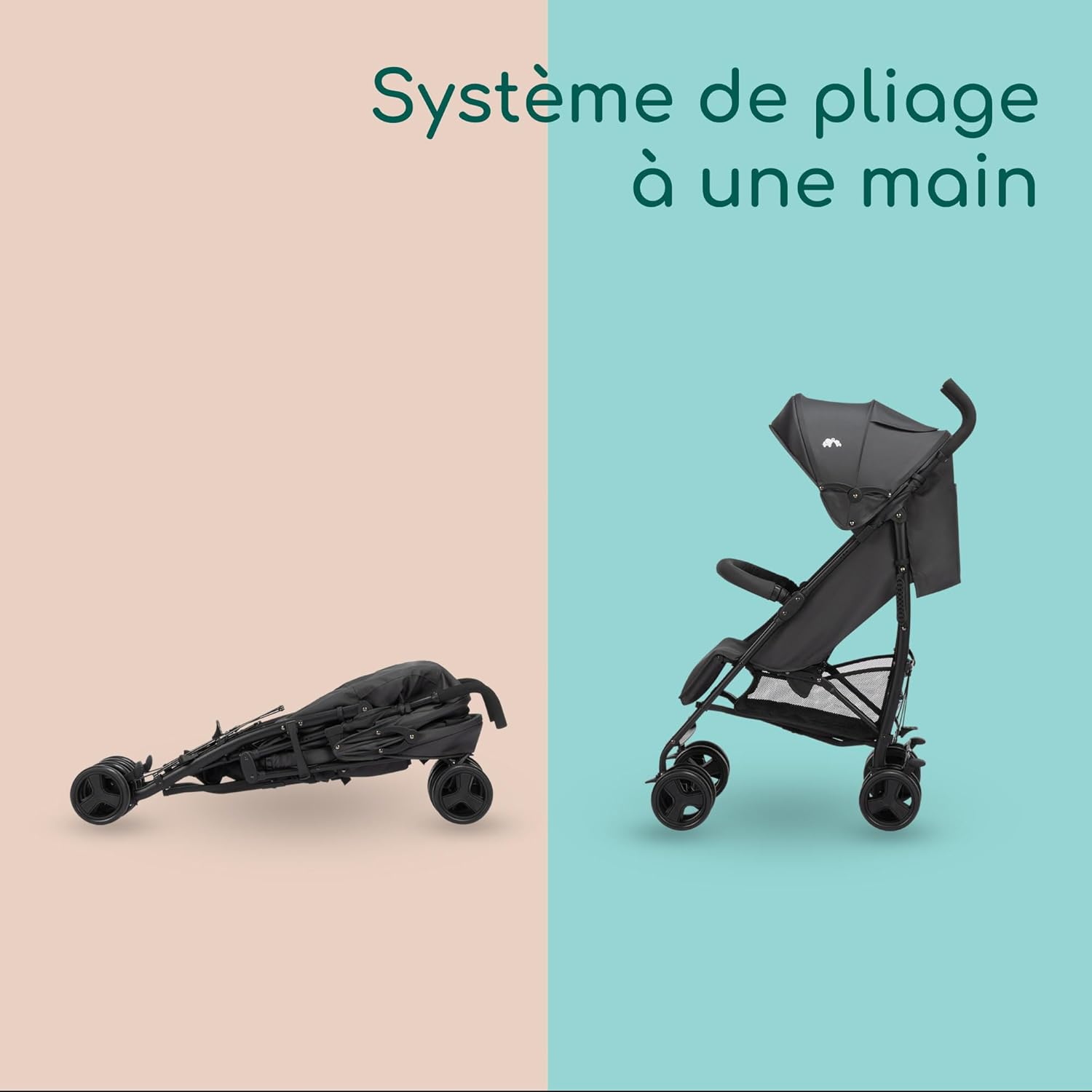 Detalle 2 de Bebeconfort Dusk : Poussette bébé 0–4 ans, voyage ultra-compacte et légère