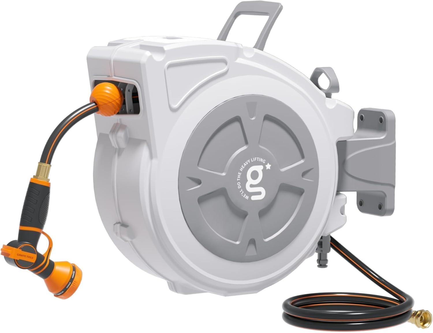 Detalle de Giraffe Tools SGW-MW20US Retractable Hose Reel, 65 ft, 180° Swivel