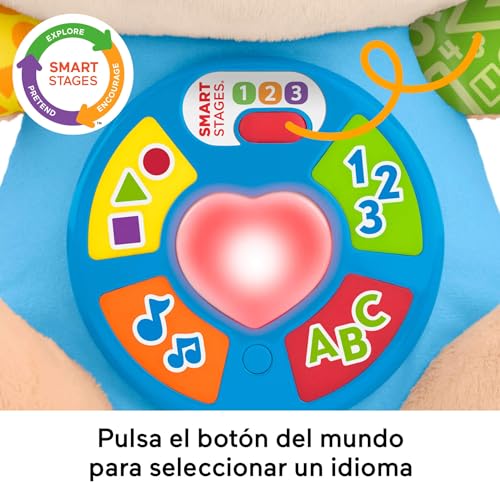 Detalle de Fisher-Price Laugh & Learn Perrito de Peluche musical con Smart Stages (JFD26) – multilingüe