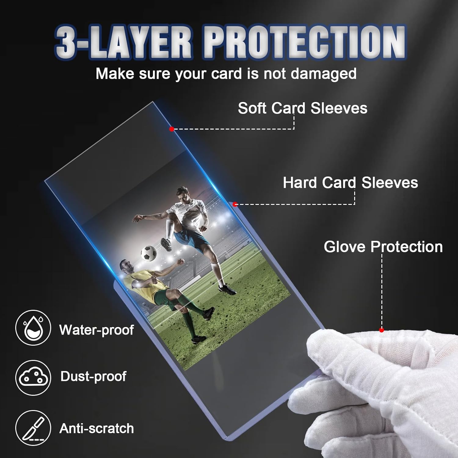 Thumbnail 3 de WAIZHIUA 200-piece card sleeves set