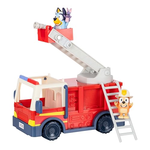 Detalle de Bluey Camión de Bomberos con Figuras exclusivas