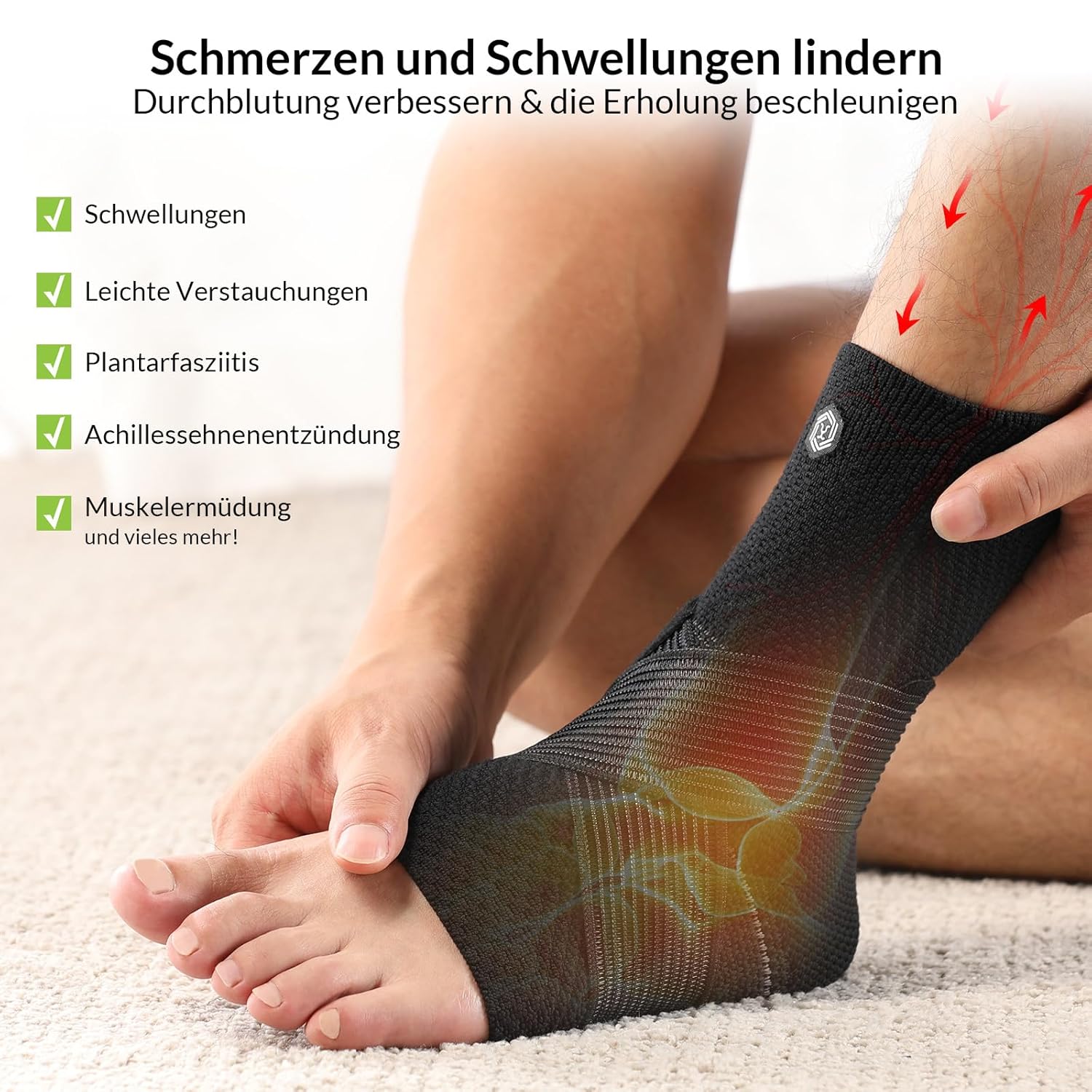 Thumbnail 1 de ZOELION Knöchelbandage L 3D Netzgewebe