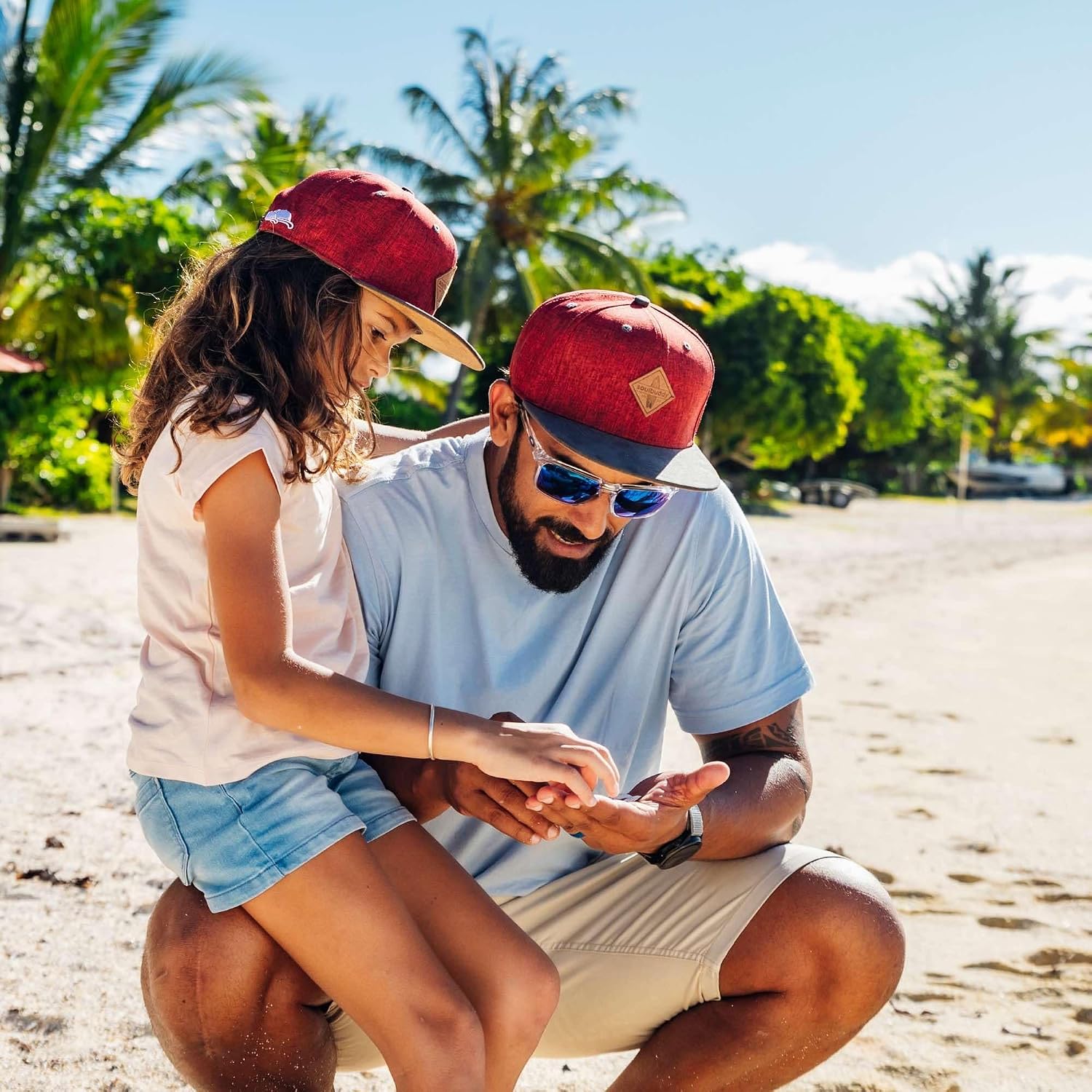 Thumbnail 2 de Soulbuddy Vater–Sohn Baseball Cap Set – 2er Partnerlook, One Size + Kindergröße