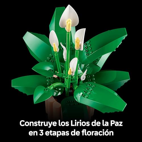 Thumbnail 3 de LEGO Botanicals Lirio de la Paz 11504: Maqueta floral para adultos, planta de interior con maceta artificial