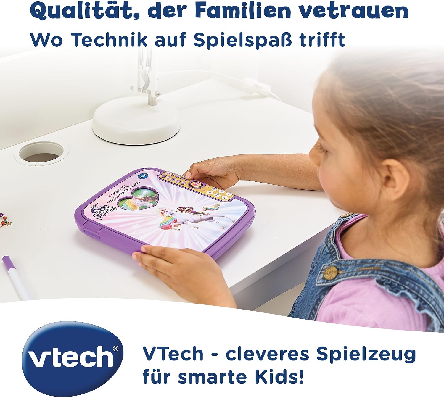 Detalle de VTech Unicorn Academy: Magisches Tagebuch mit Sophias Originalstimme für Kinder (5–12 Jahre)