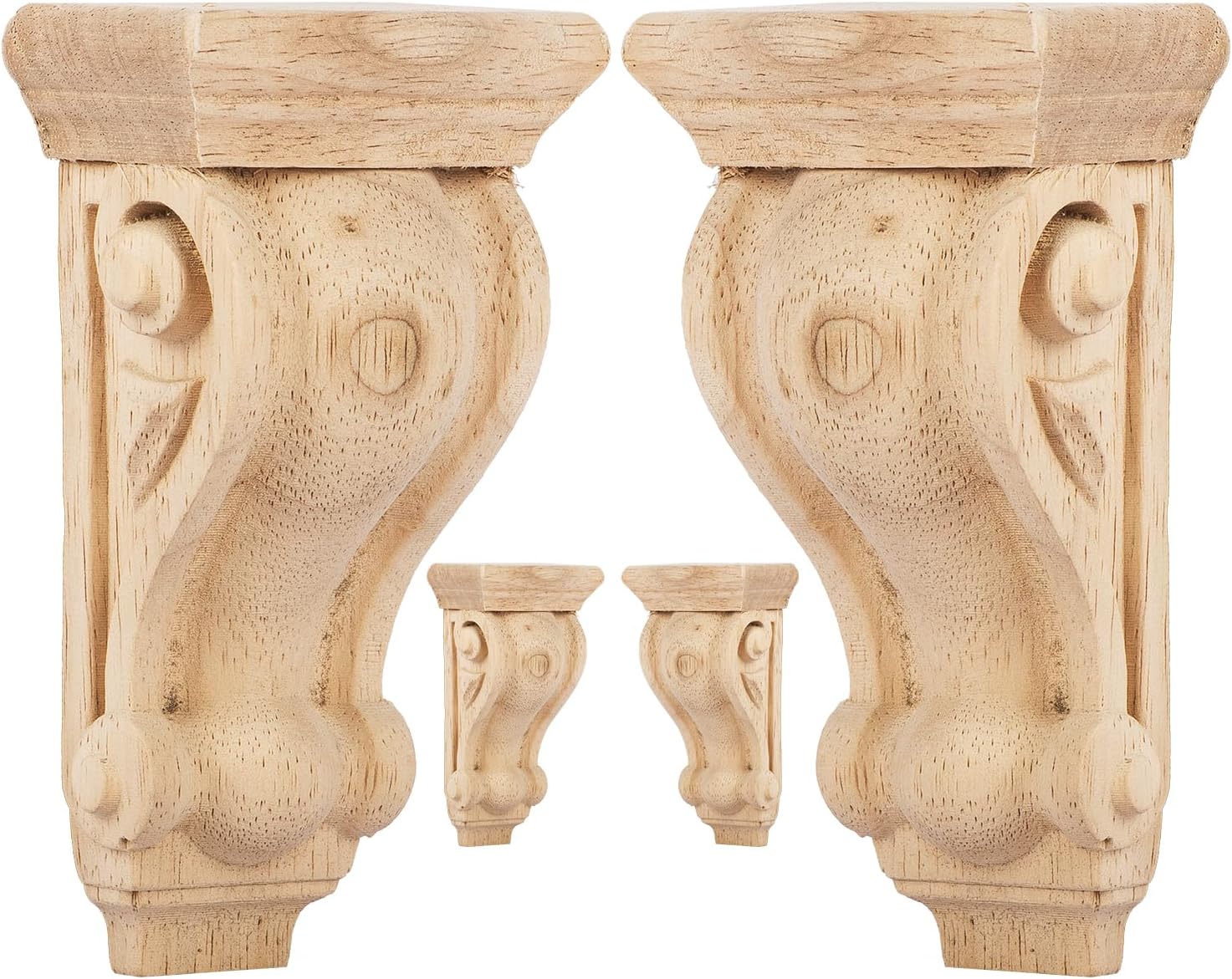 Detalle de TCHOSUZ Wood Carved Corbels, Hardwood