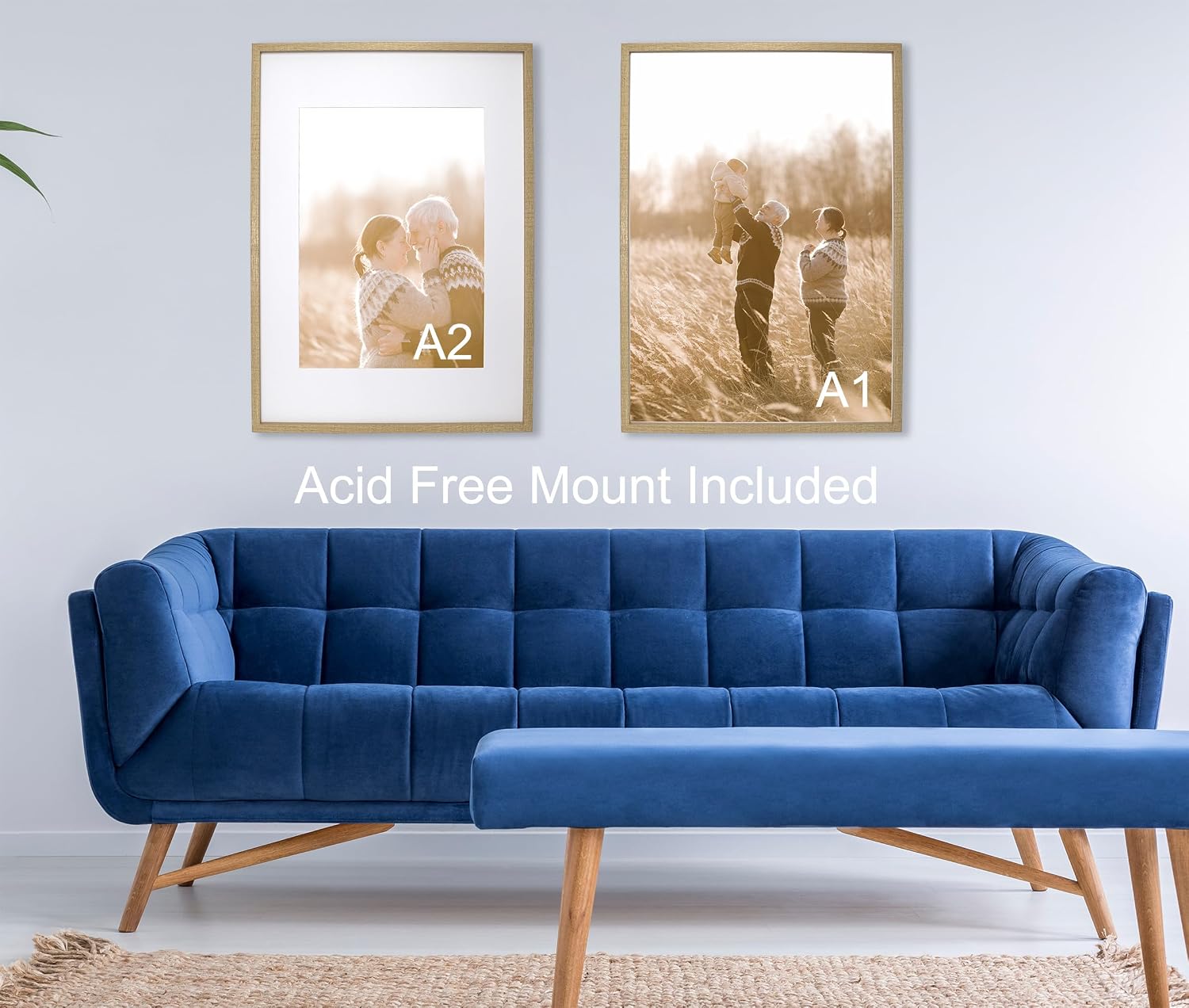 Detalle de A1 wooden boxed picture frames set of 3