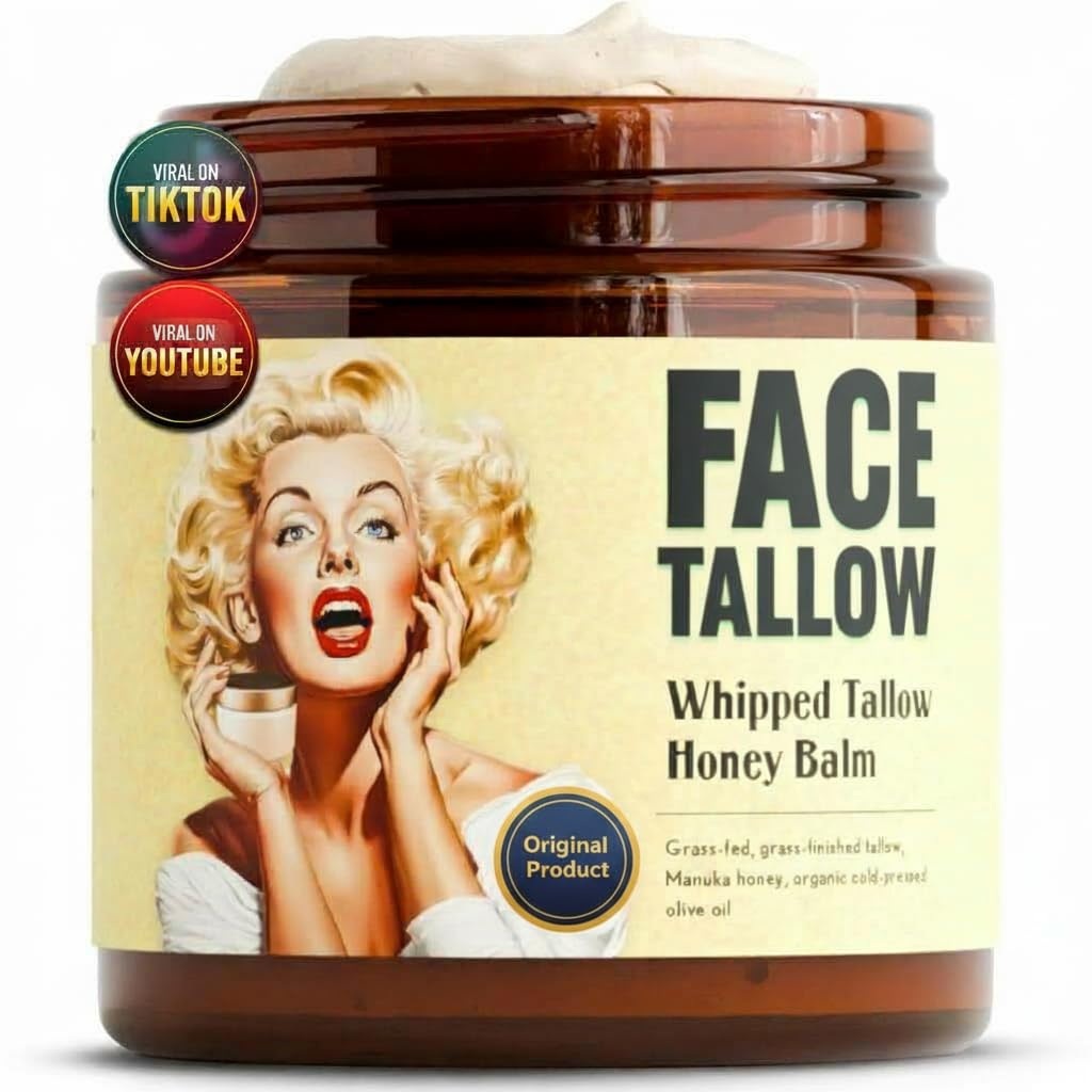 Detalle de Whipped Beef Tallow and Honey Balm Moisturizer (Unscented) – Ultra-Rich Skin Hydration