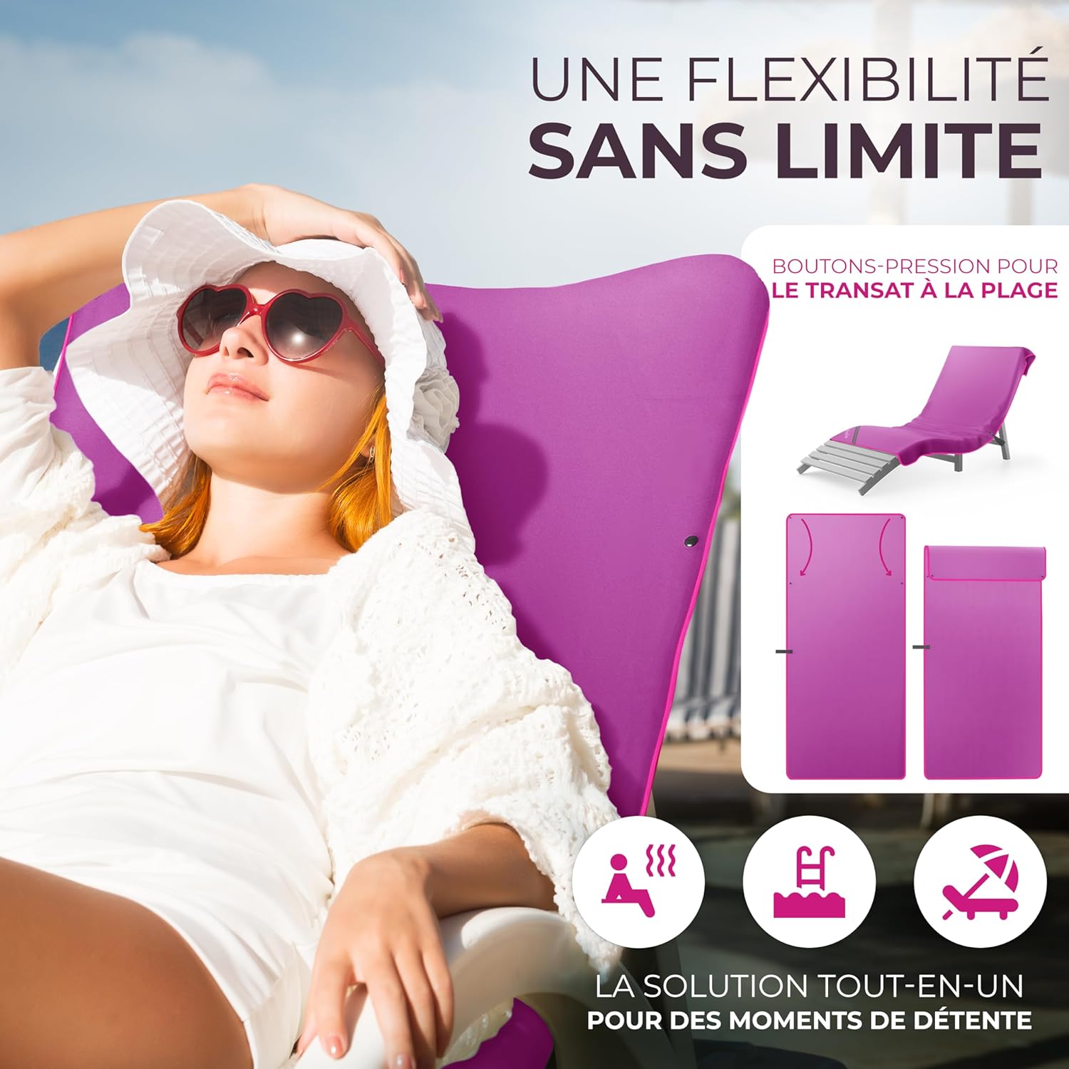 Detalle de NirvanaShape Serviettes Microfibre – absorbantes, légères et à séchage rapide pour le voyage, le sport et le bien‑être