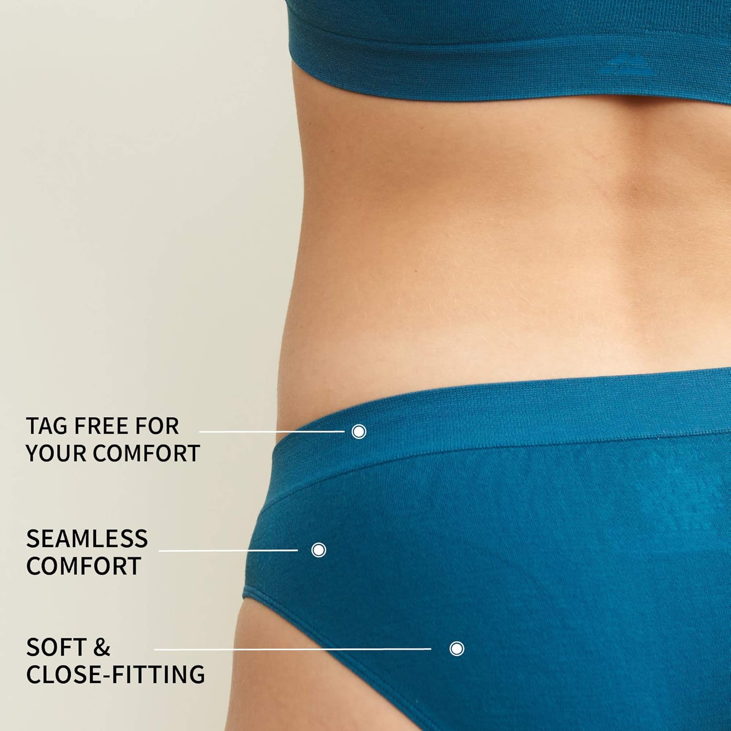 Thumbnail 2 de DANISH ENDURANCE Slip Donna Senza Cuciture in Fibra di bambù – Mutande Bikini Elasticizzate (3 Paia)