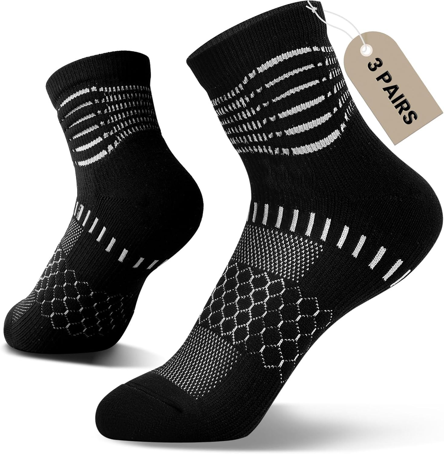Thumbnail 6 de IRAMY Ankle Compression Socks for Plantar Fasciitis Relief – 3/5 Pairs, Unisex